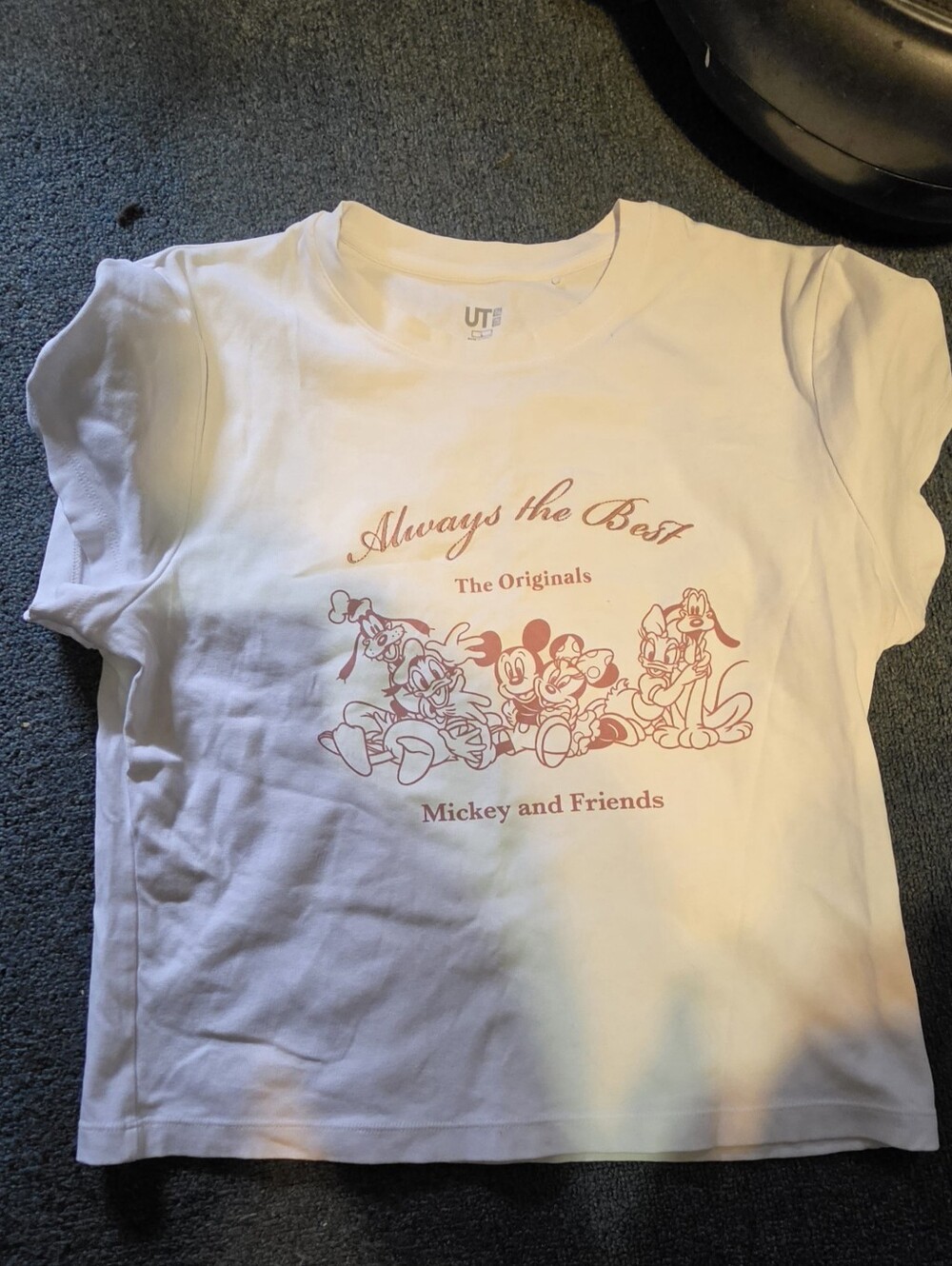Uniqlo Mickey and Friends White Graphic Tee